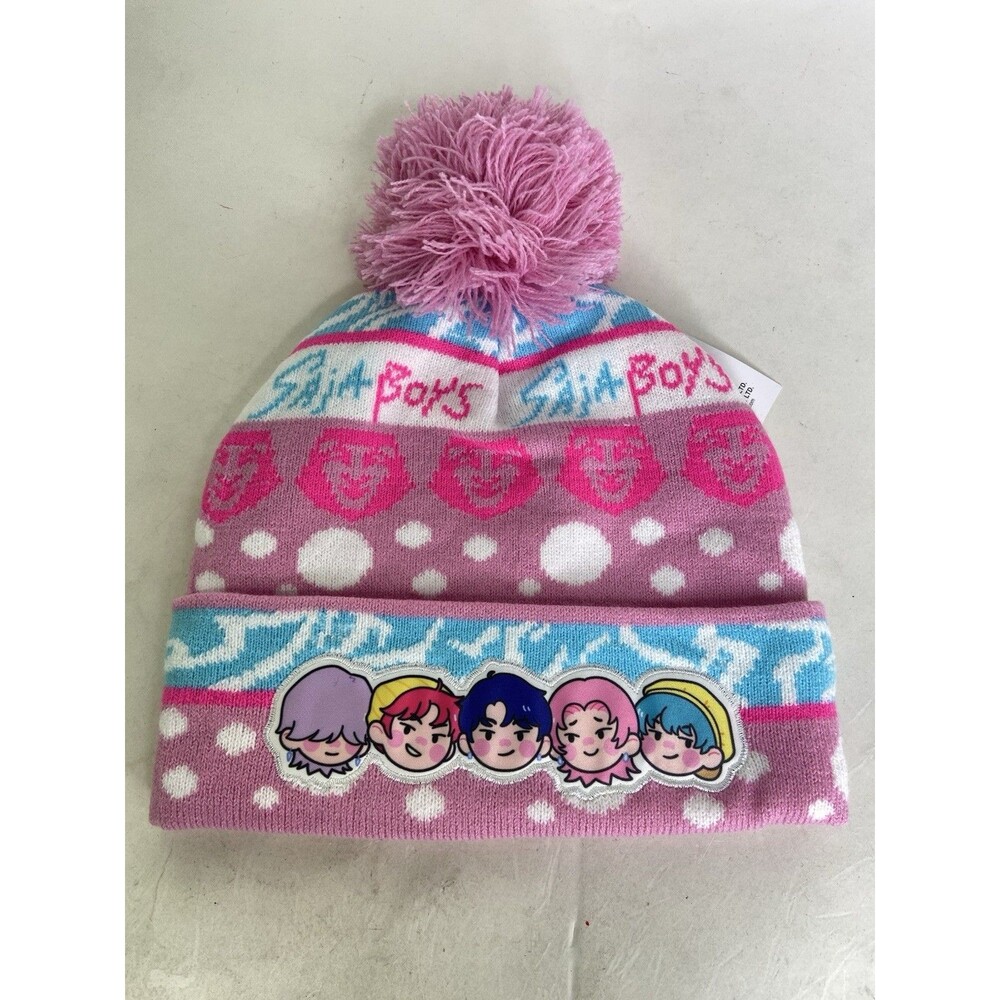 K-Pop Demon Hunters Saja Boys Knit Pom Beanie Hat Cap Womens Girls OSFM